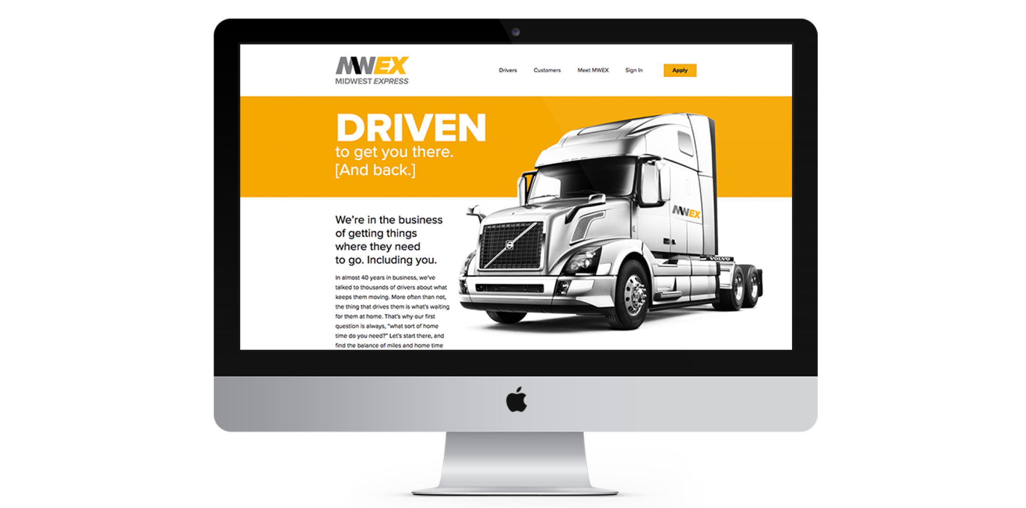 Midwest Express responsive website home page