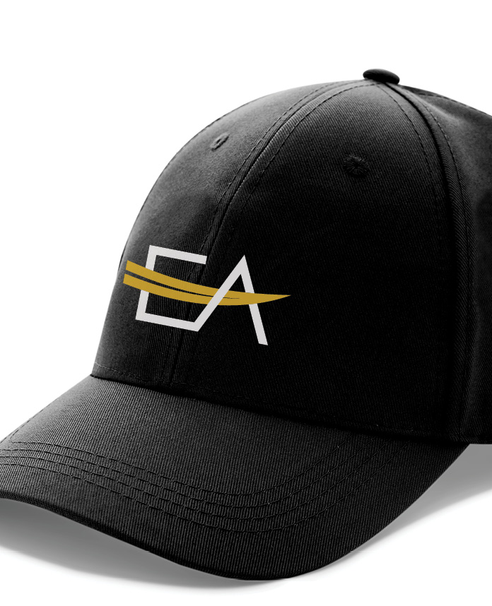 Mockup of Empyrean Aero logo on a hat