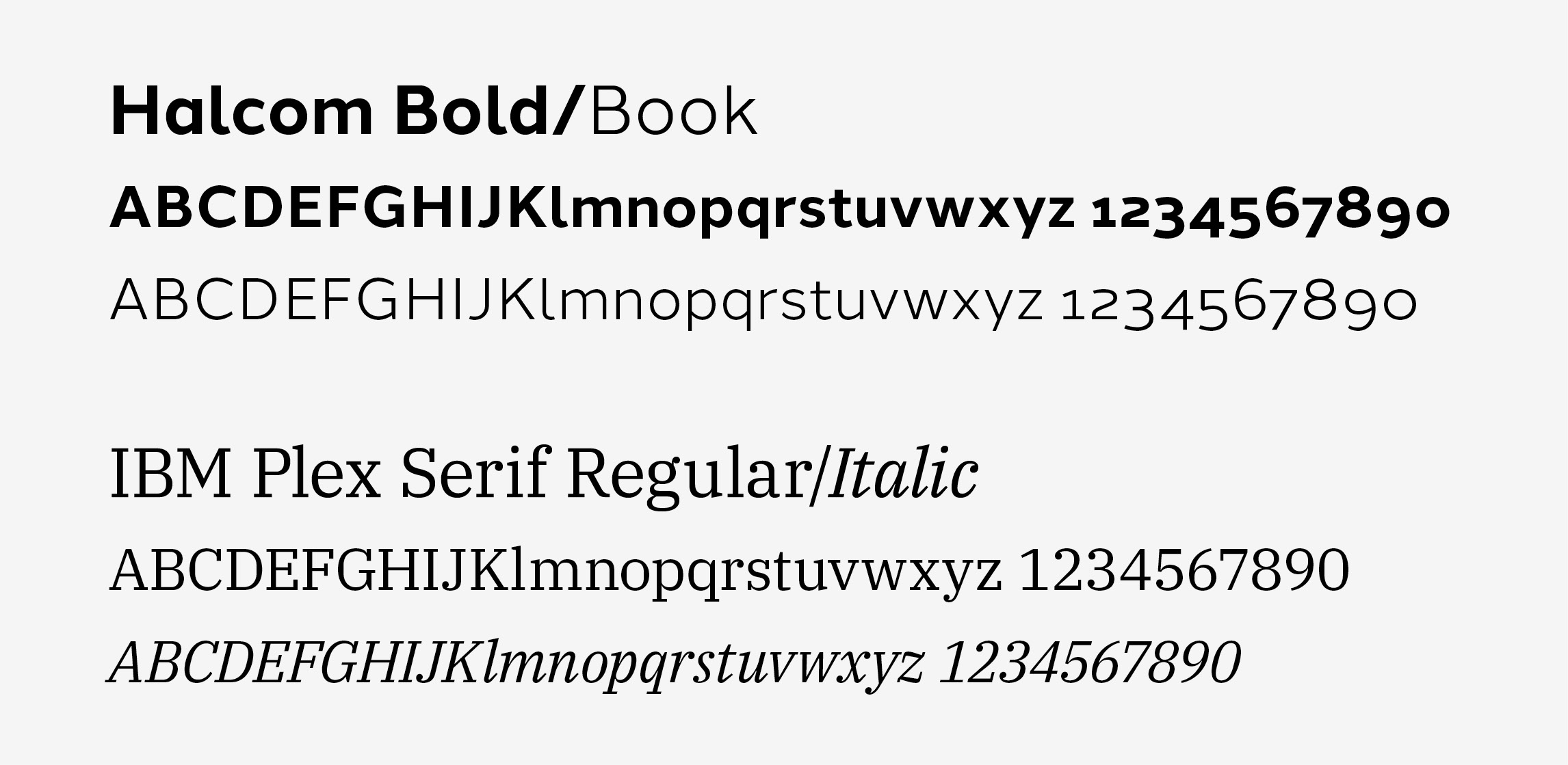 Empyrean Aero fonts: Halcom bold/book; IBM Plex Serif Regular/Italic
