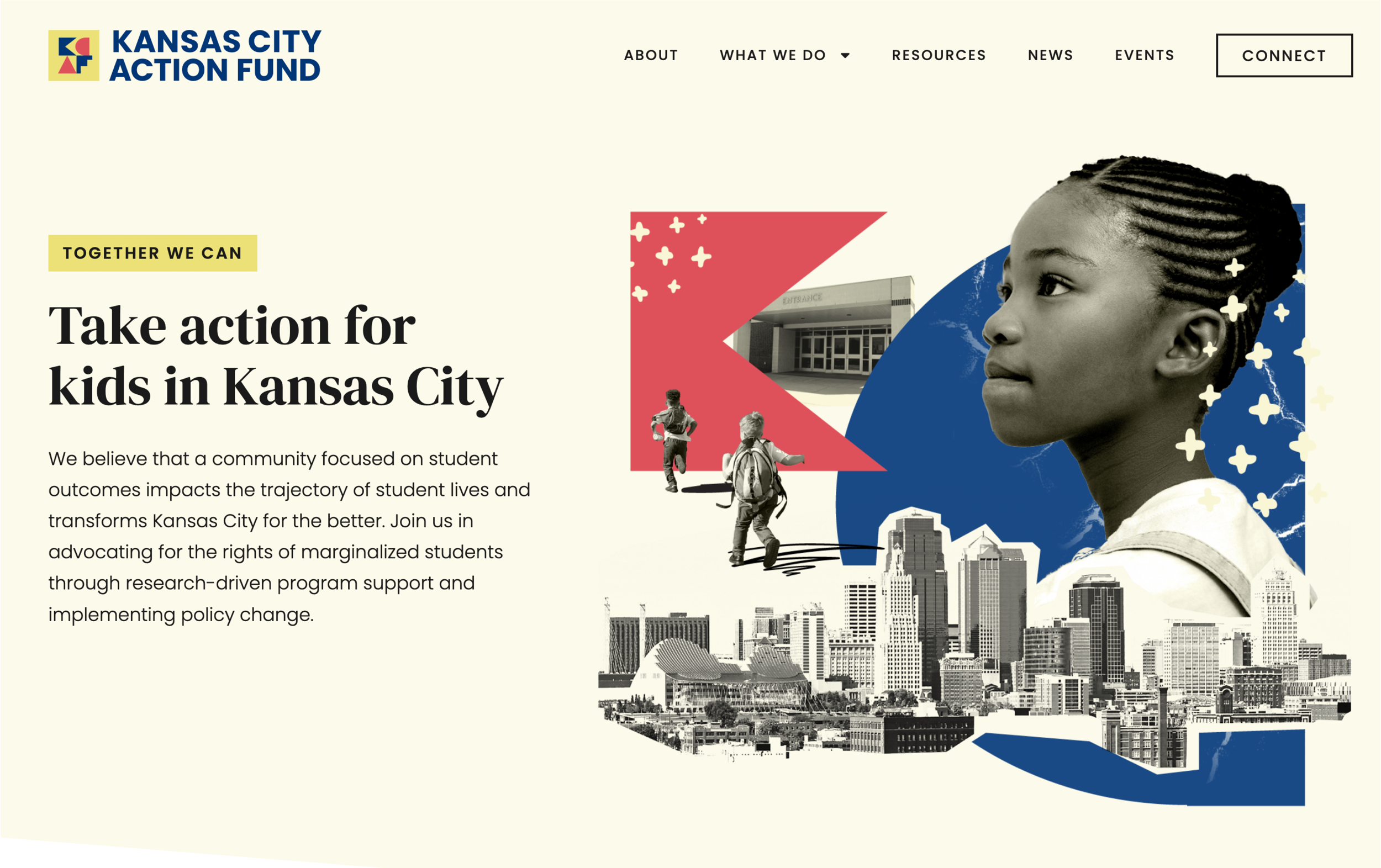 KC Action Fund website — home page