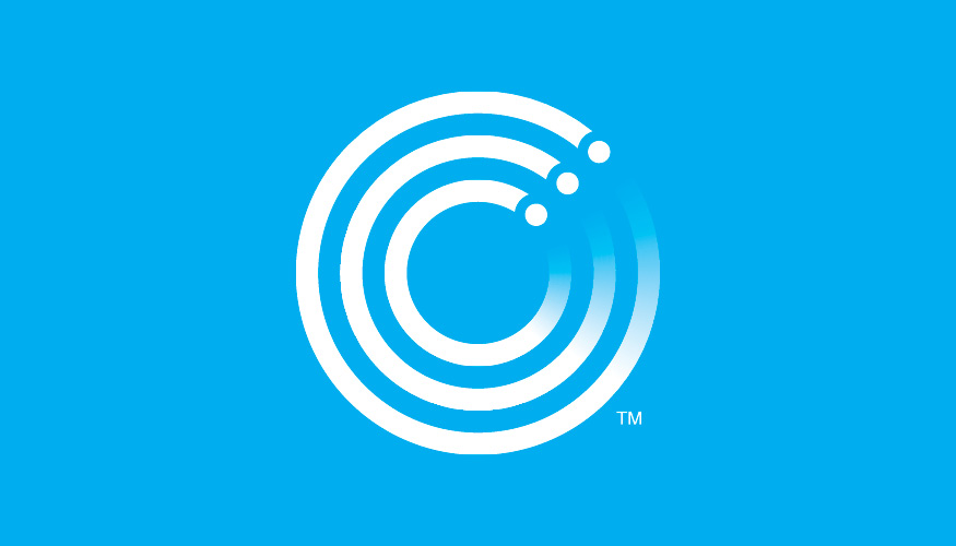 Clearewave Fiber icon — white on cyan